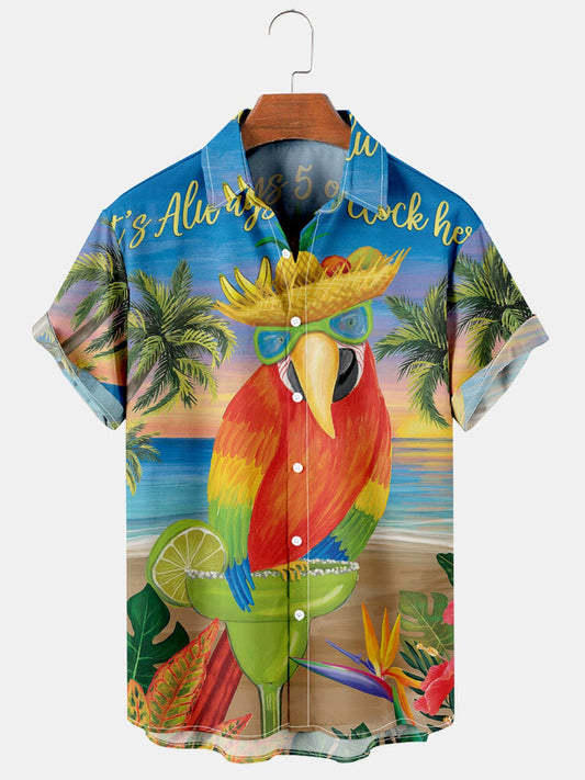 Parrot Blackjack Hawaiian Shirt