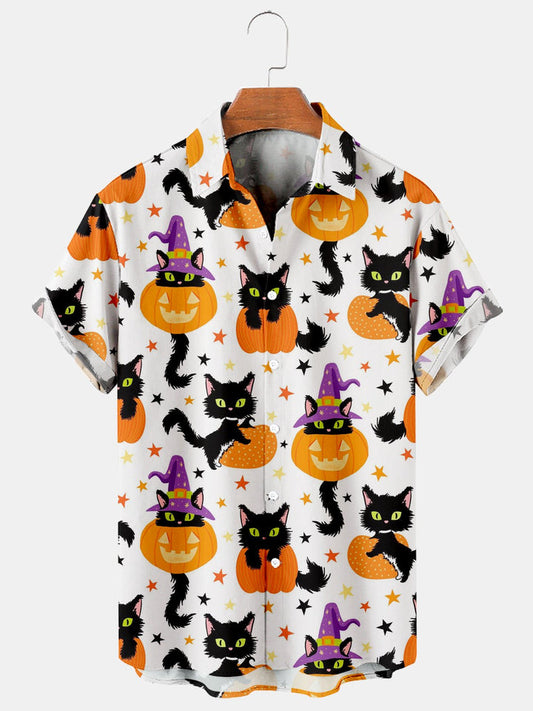 Halloween Casual Loose Plus Size Shirt