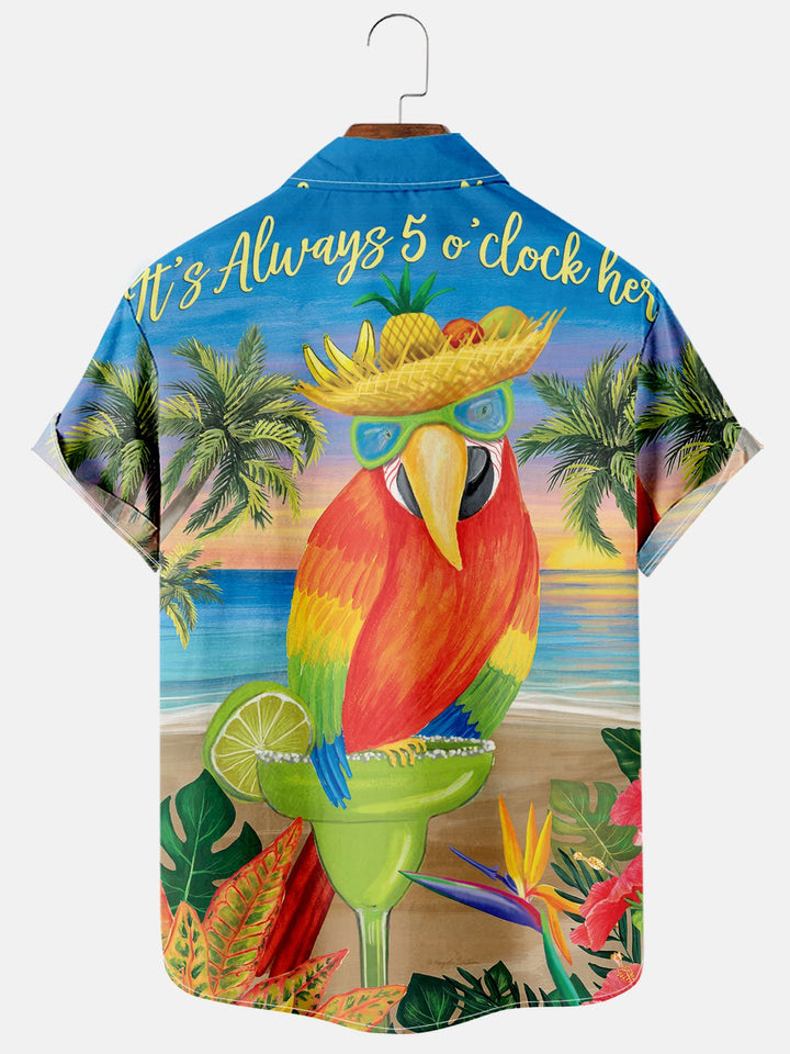 Parrot Blackjack Hawaiian Shirt