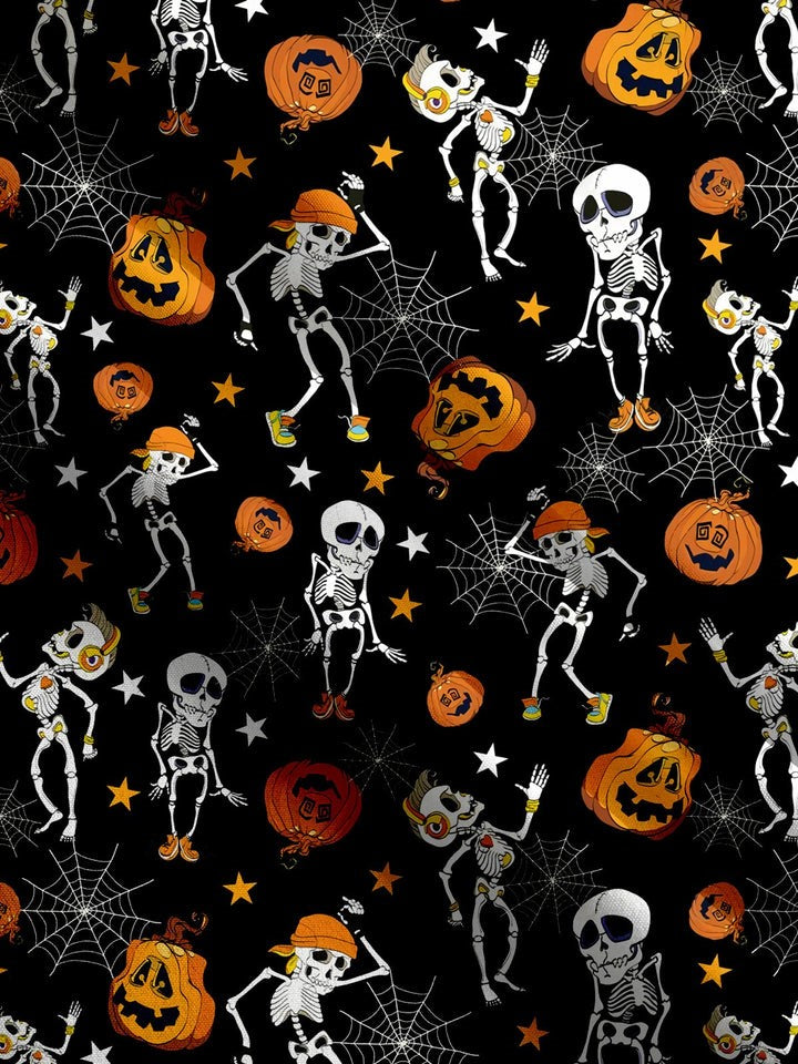 Halloween Pumpkin Spider Web Print Shirt