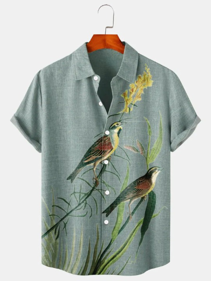 Asuka Hawaii Loose Casual Comfort Pocket Shirt