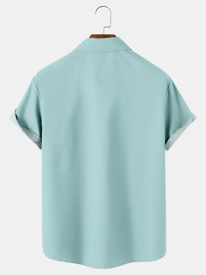 Parrot Resting On Palm Tree Loose Shirt