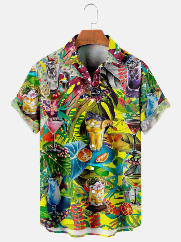 Hawaiian Leaves Loose Shirt