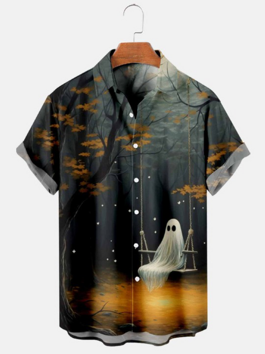 Swing Print Fun and Halloween Short Sleeve Shirt