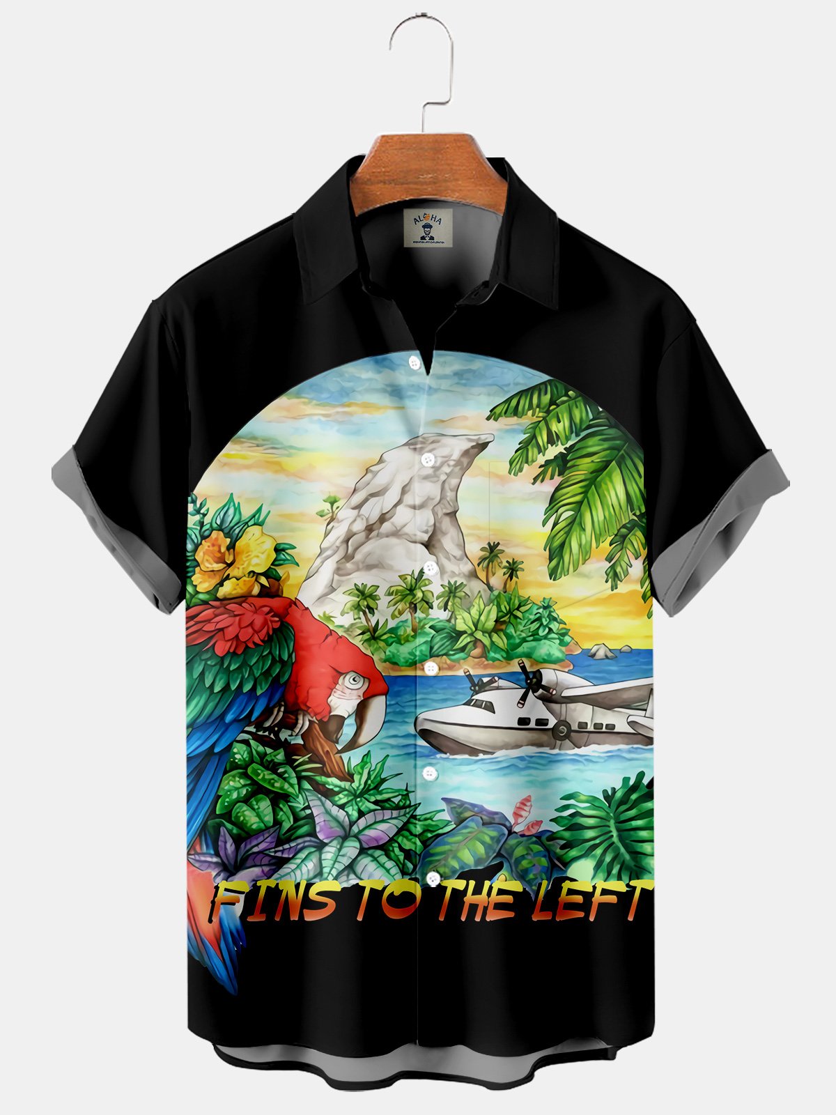 Tropical Patterned Short Sleeve Shirt