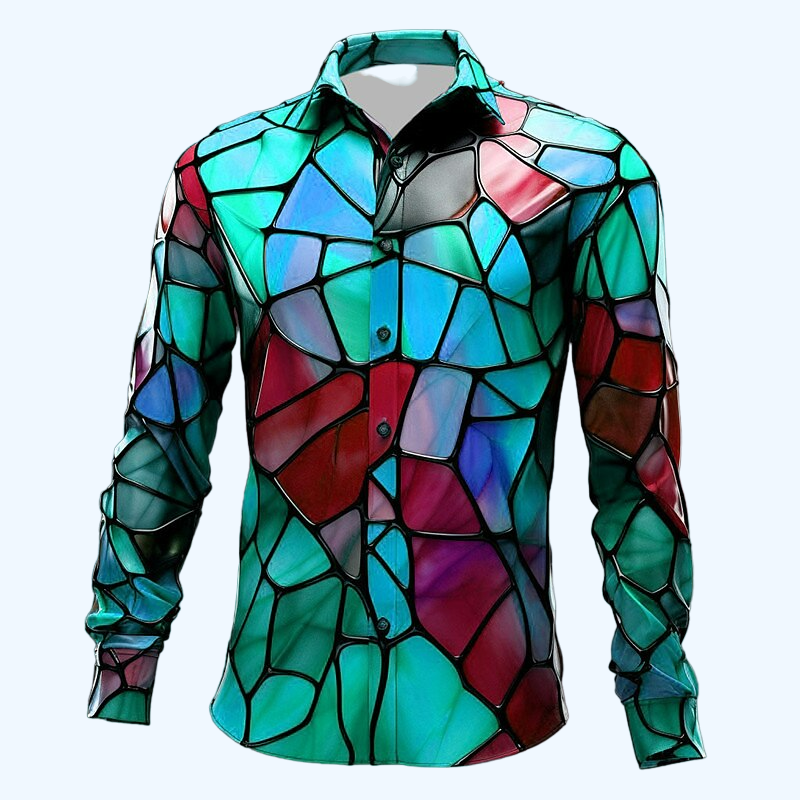 Abstract Fusion Stretch Shirt