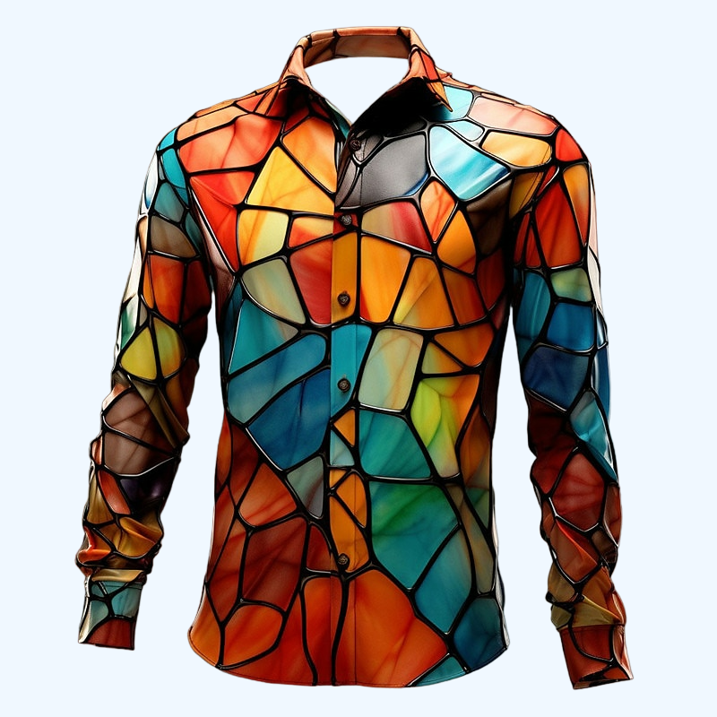 Abstract Fusion Stretch Shirt