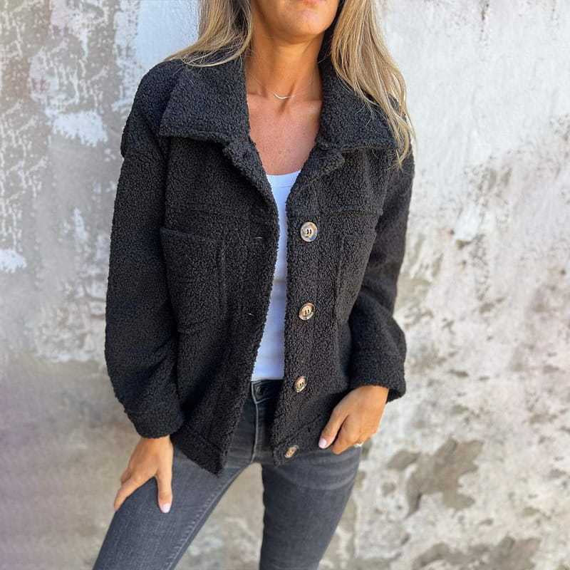 Stylish Warm Lapel Collar Jacket