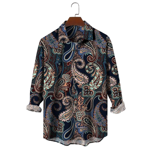 Boho Graphic Prints Party Shirt