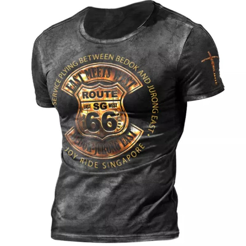 Men's Route 66 Short Sleeve T-shirt