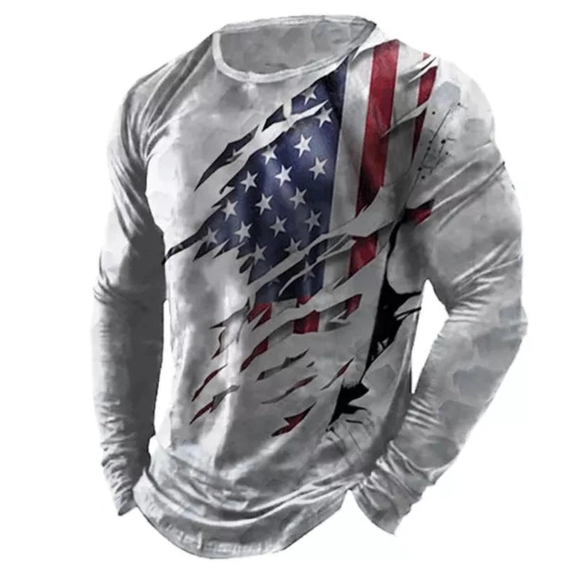 Men's Flag Print T-Shirt