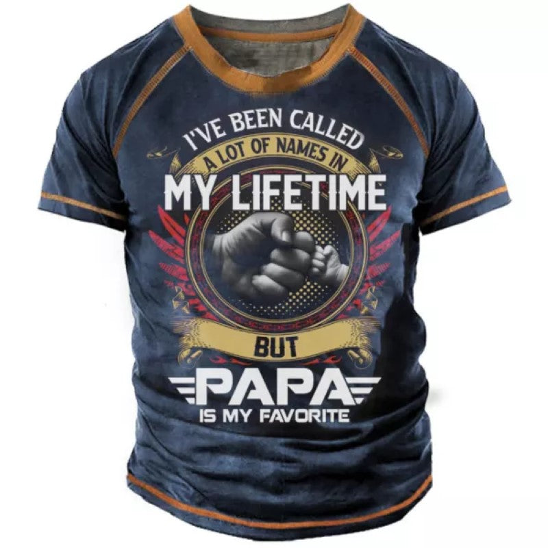 Men's Printed Father Love Half Sleeves T-Shirt