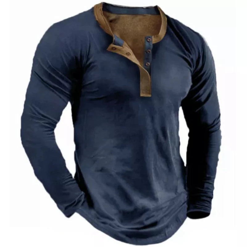 Casual Round Neck Long Sleeve T-Shirt