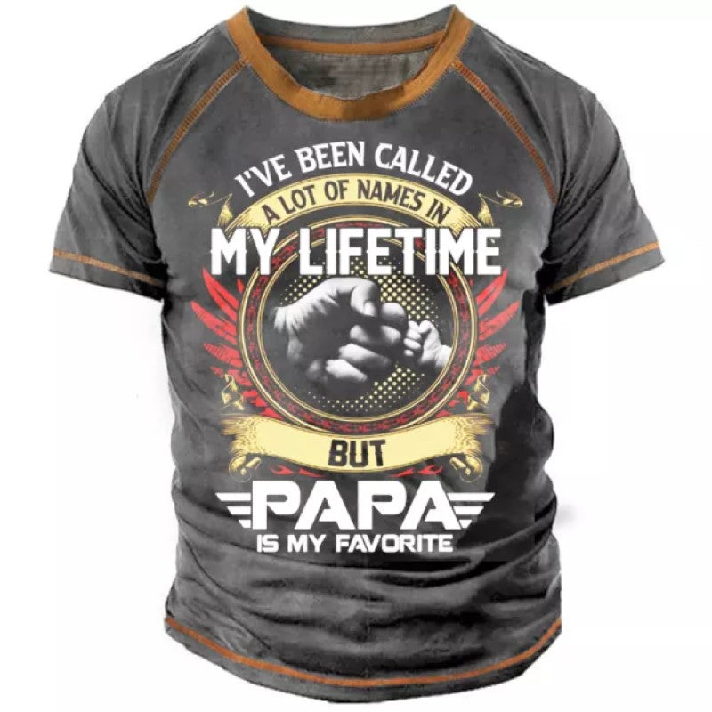 Men's Printed Father Love Half Sleeves T-Shirt