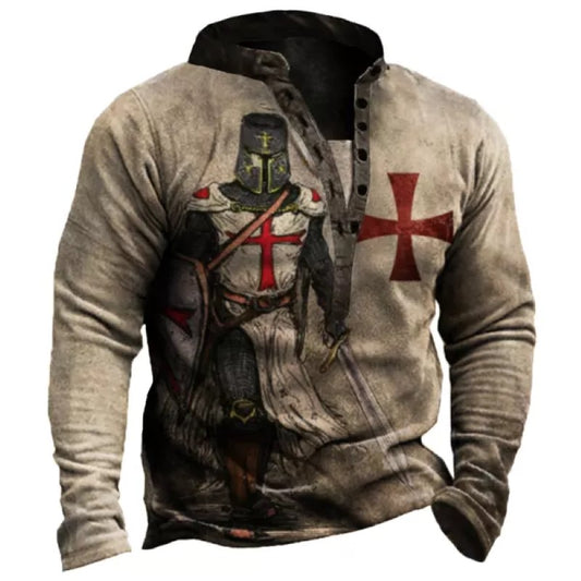 Vintage Henry Collar Tactical Sweatshirt