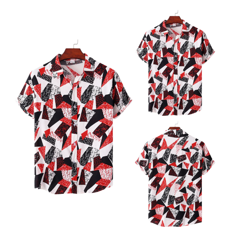 Geometrics Design Short Sleeve Shirt