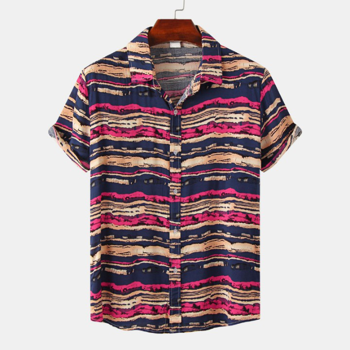 Causal Bayadere Stripes Short Sleeve Shirt