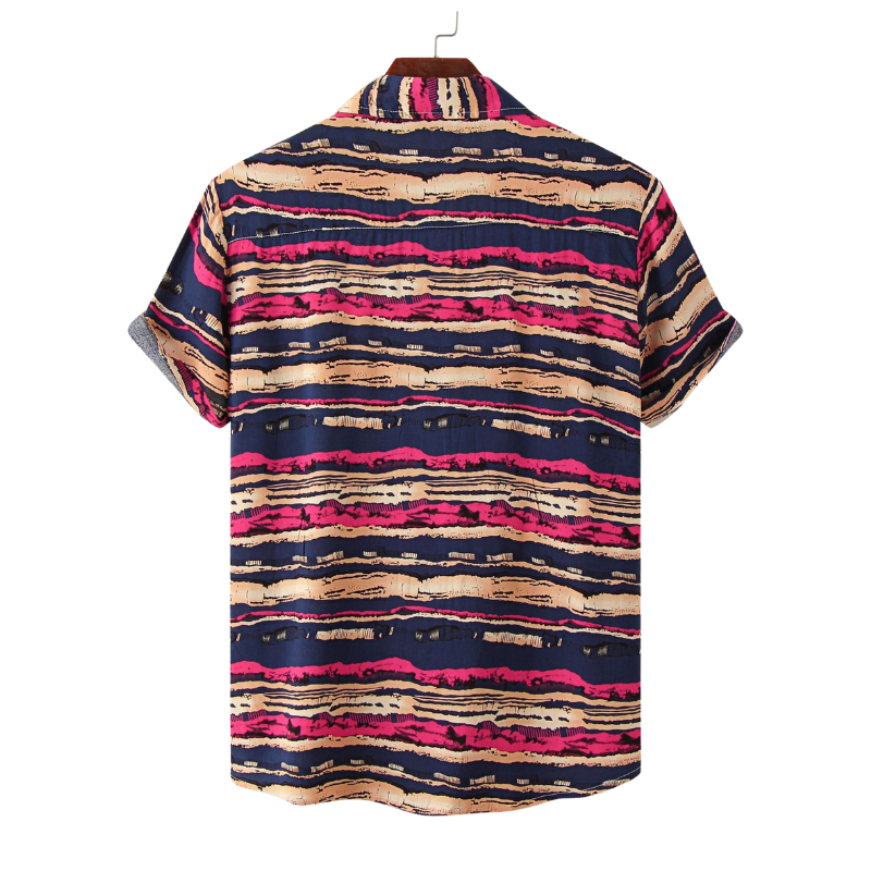 Causal Bayadere Stripes Short Sleeve Shirt