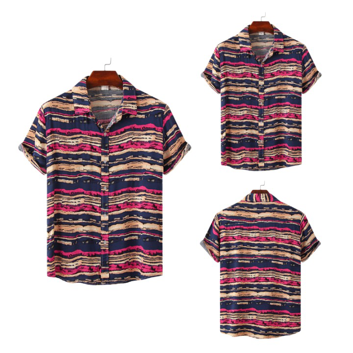 Causal Bayadere Stripes Short Sleeve Shirt