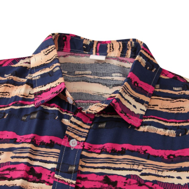 Causal Bayadere Stripes Short Sleeve Shirt