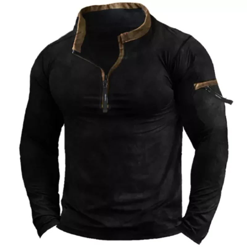 Men's Zip Pocket Vintage T-Shirt