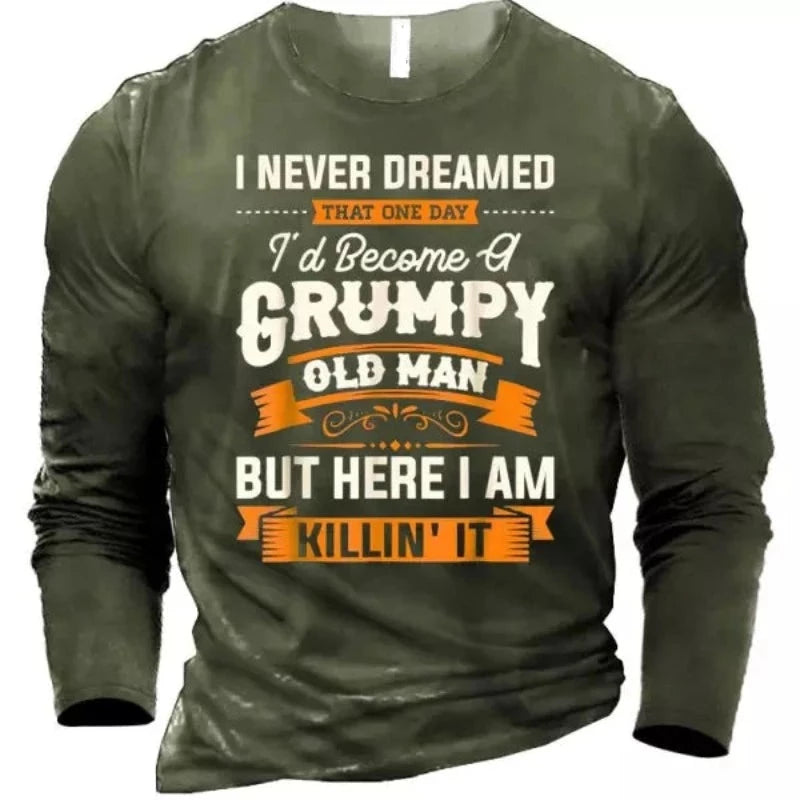 Men's Grumpy Old Man Long Sleeve T-Shirt