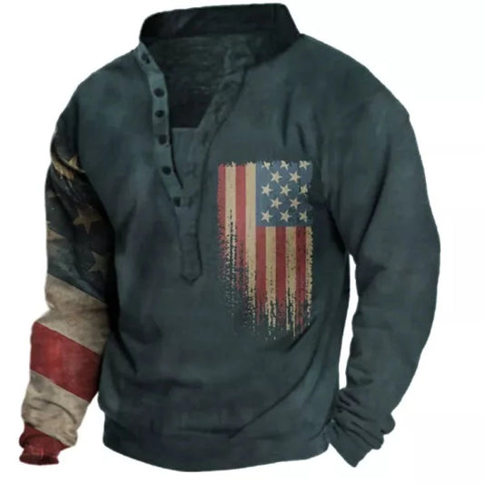 Men's American Flag Sweatshirt