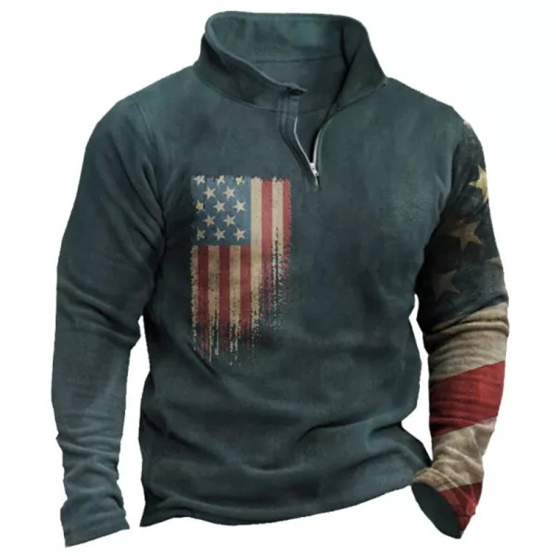 Men's American Flag Sweatshirt