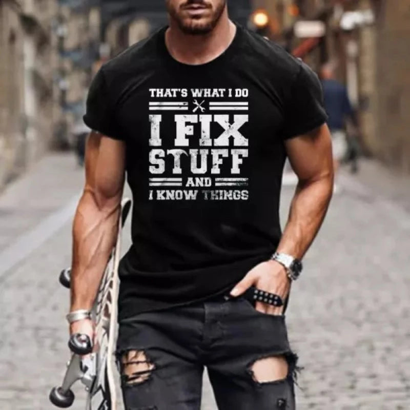 Men's Cotton Printed Short Sleeve T-Shirt