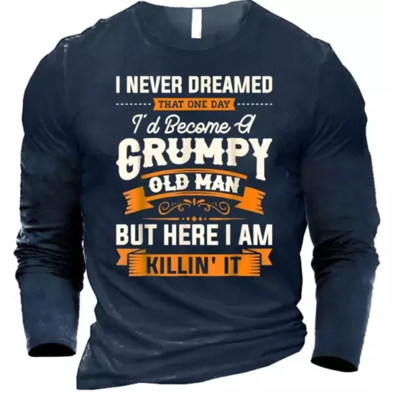 Men's Grumpy Old Man Long Sleeve T-Shirt