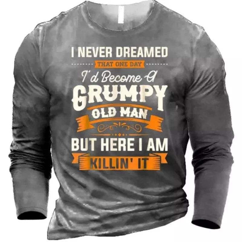 Men's Grumpy Old Man Long Sleeve T-Shirt