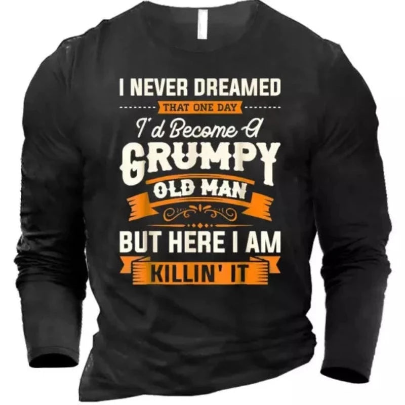 Men's Grumpy Old Man Long Sleeve T-Shirt
