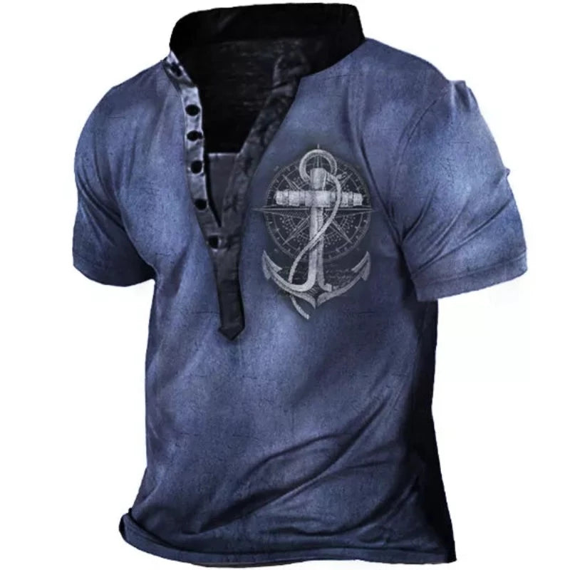 Anchor Print Men's T-Shirt