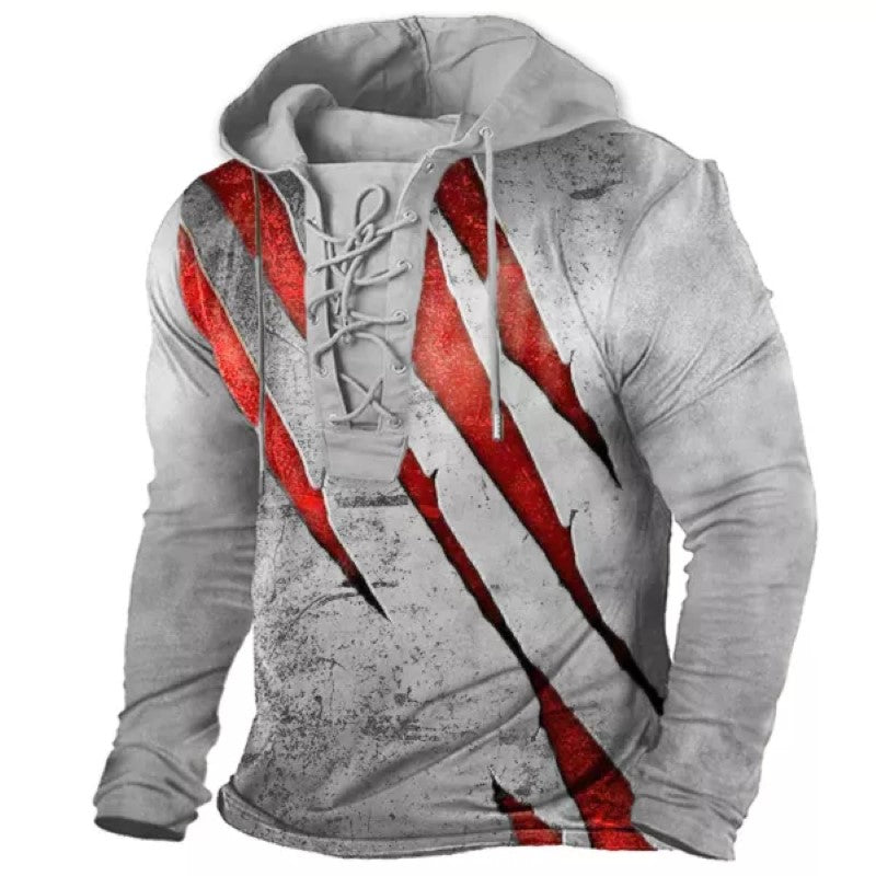 Outdoor Tactical Lace-Up Hoodies