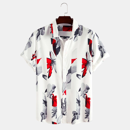 Printed Shirt Hawaiian Men's Shirt