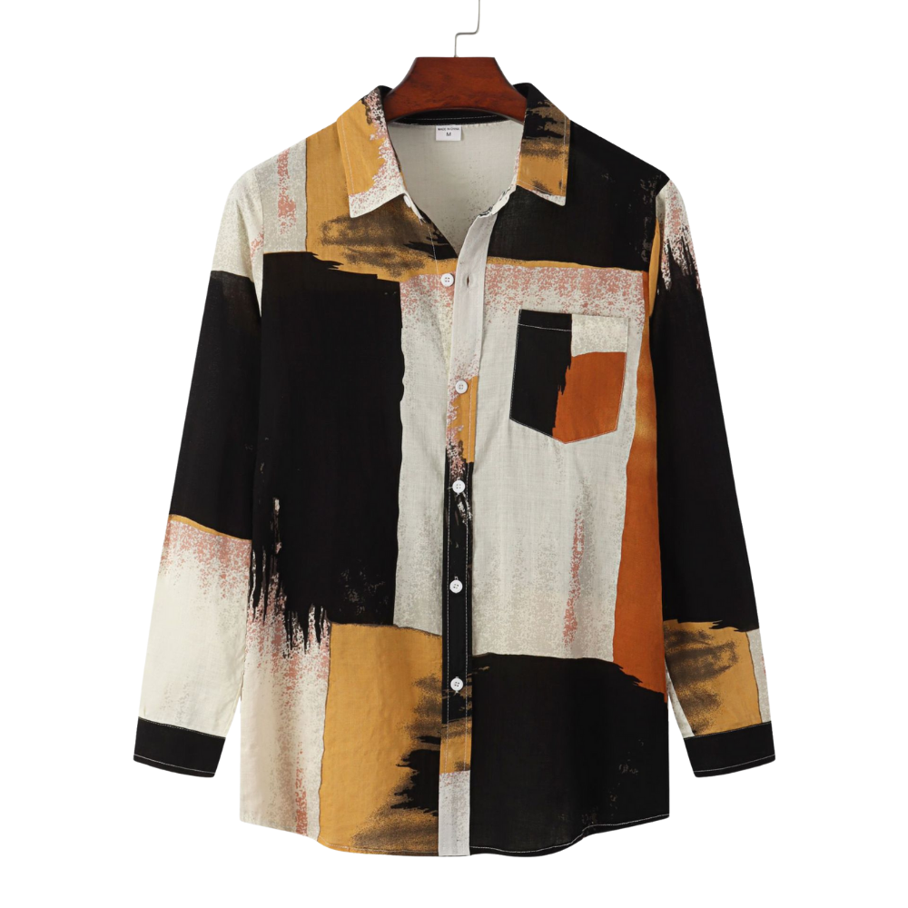 Paint Brush Strokes Full Sleeve Shirt