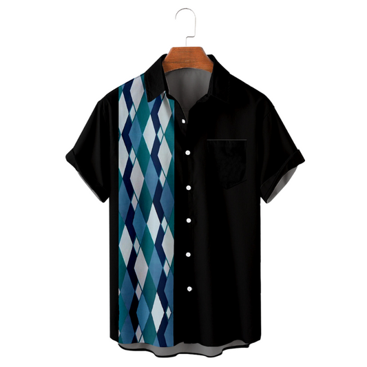 One-Side Diamond Pattern Shirt