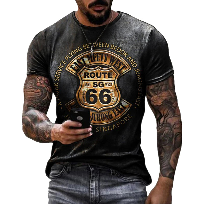 Men's Vintage Stye Printed T Shirts