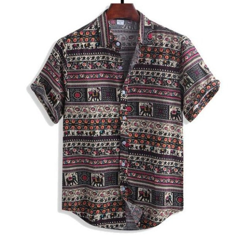 Craft Bridge pier Flat Ethnic Classic Print Shirt – Shirts In Style
