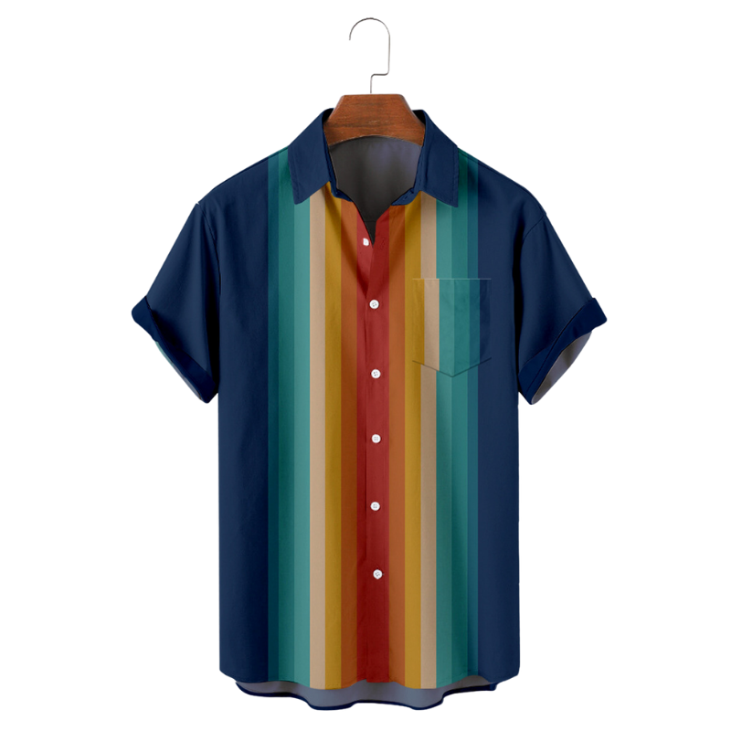 S228 Broad Vertical Striped Shirt