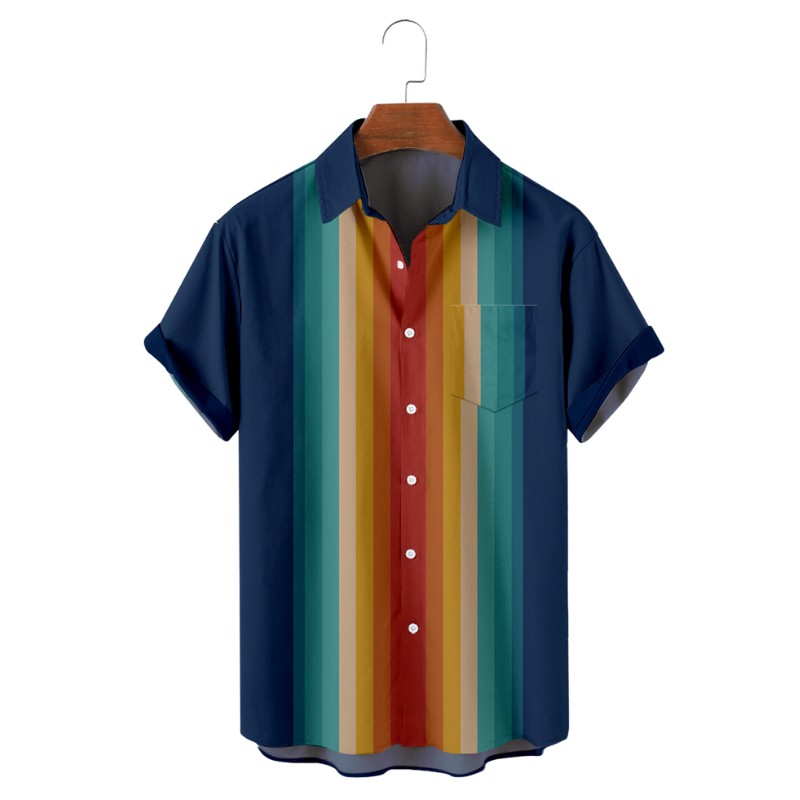 #S228 Broad Vertical Striped Shirt
