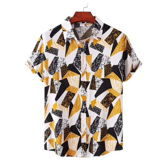 Geometrics Design Short Sleeve Shirt