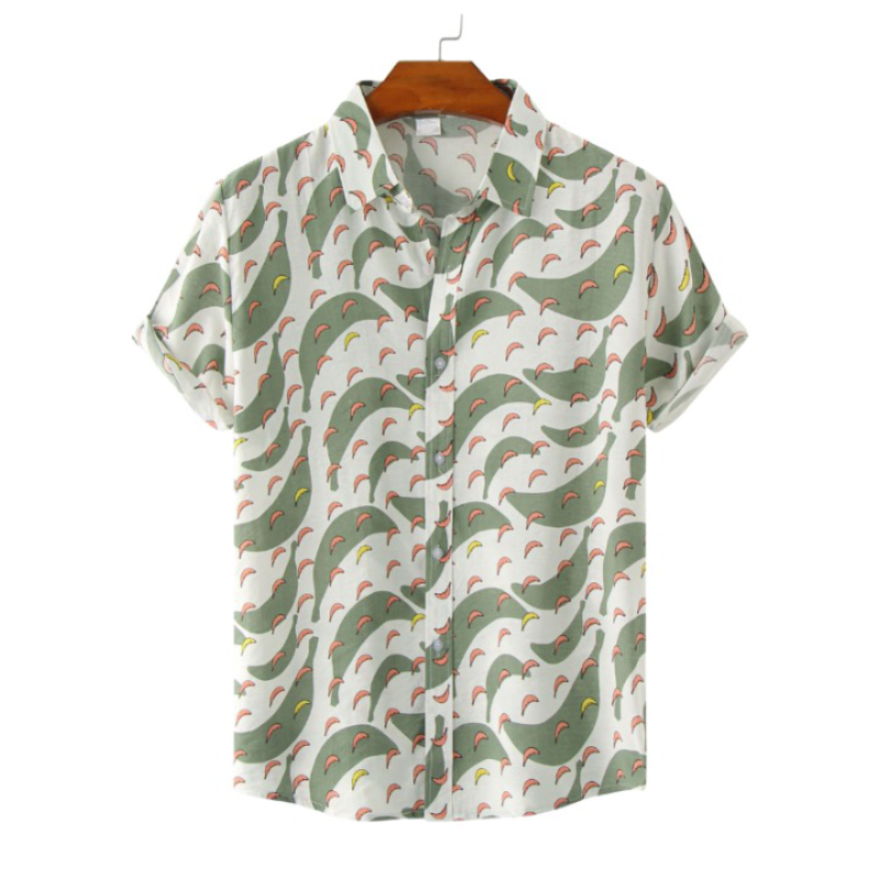 Banana Print Casual Shirt