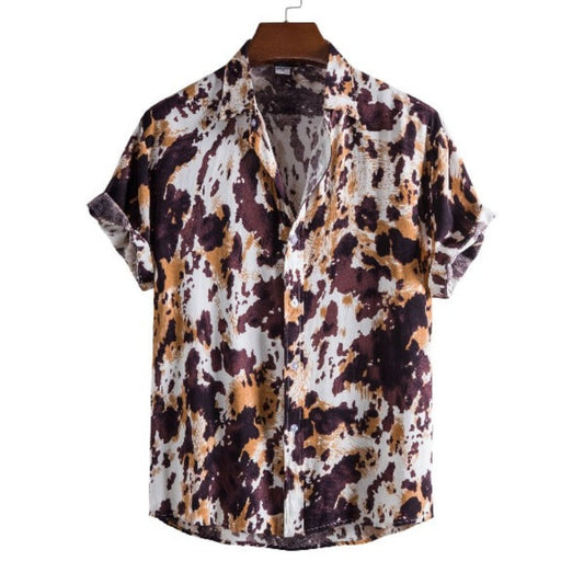 Classic Dark Vintage Print Shirt