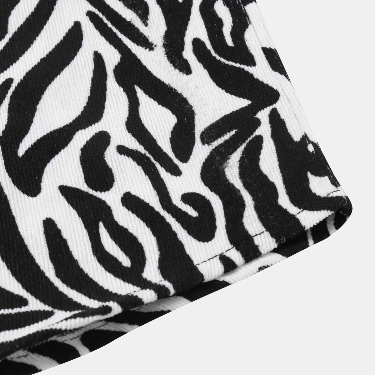 Zebra Black White Full Sleeve Shirt S159