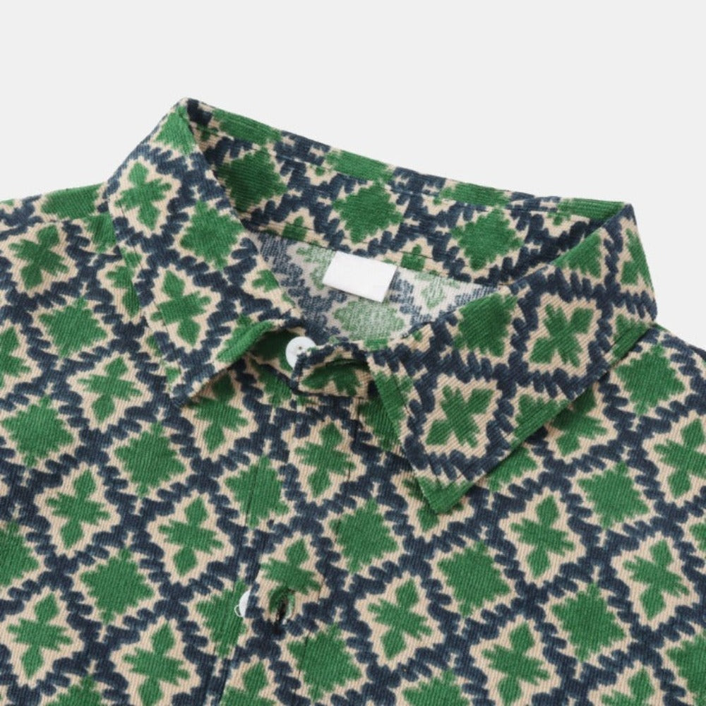 Autumn Mural Printed Full Sleeve Shirt