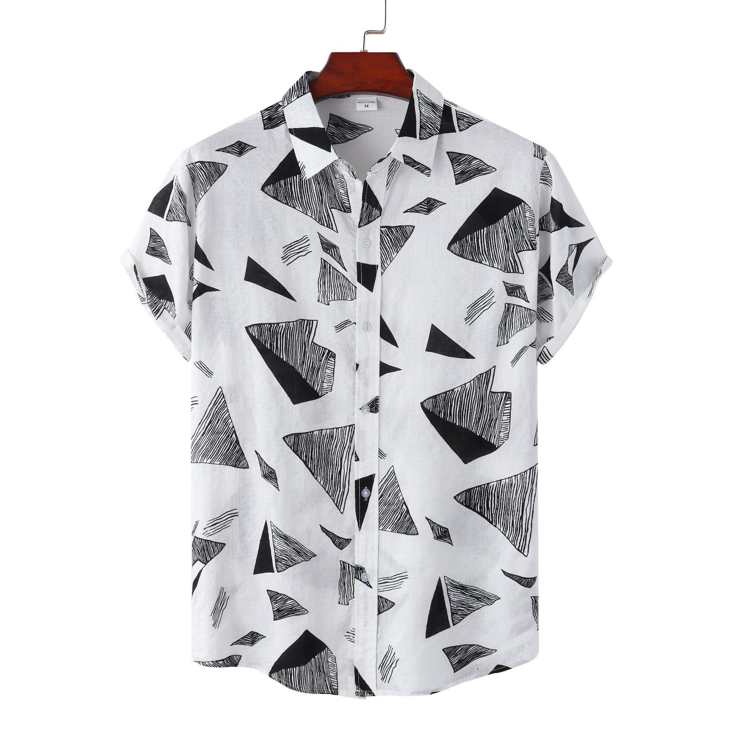 Geometric Printed Short Sleeve Shirt