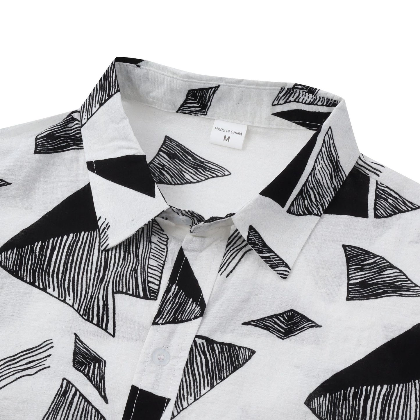 Geometric Printed Short Sleeve Shirt