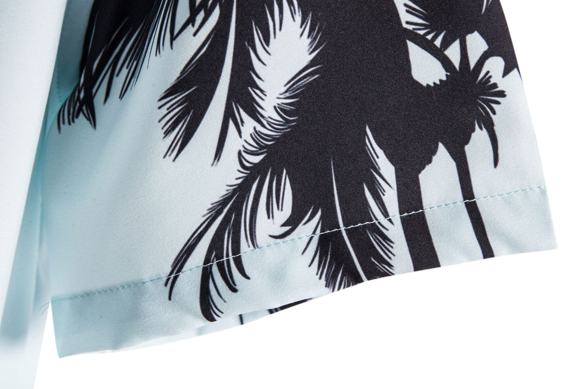Palm Tree Printed Beach Shirt