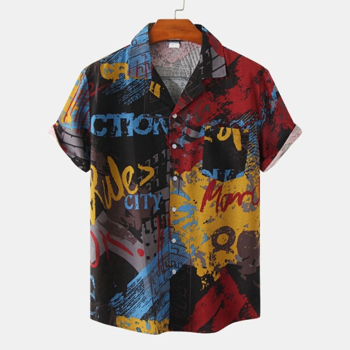 Beach Shirt Trendy Hawaiian Linen Shirt